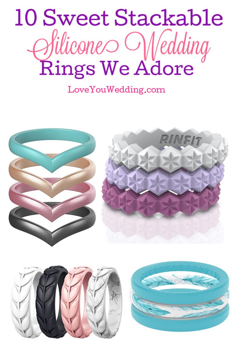 10 Sweet Stackable Silicone Wedding Rings That Won't Bust Your Budget