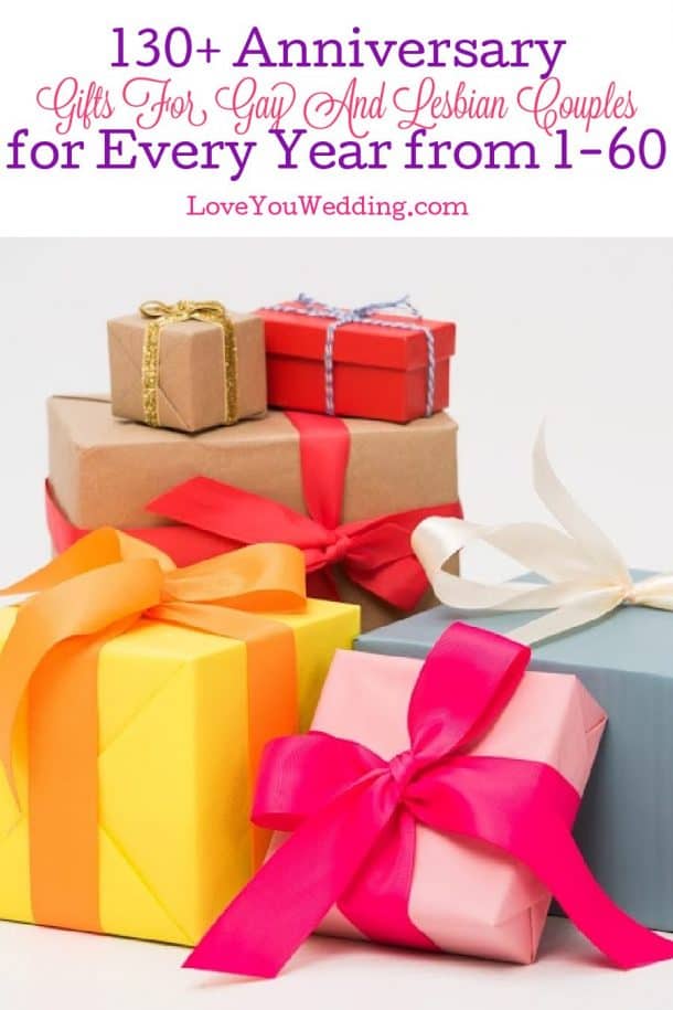 130+ Anniversary Gifts For Gay And Lesbian Couples for Every Year from 160
