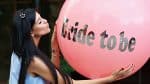 Virtual Bachelorette Party Decor- bride to be balloon