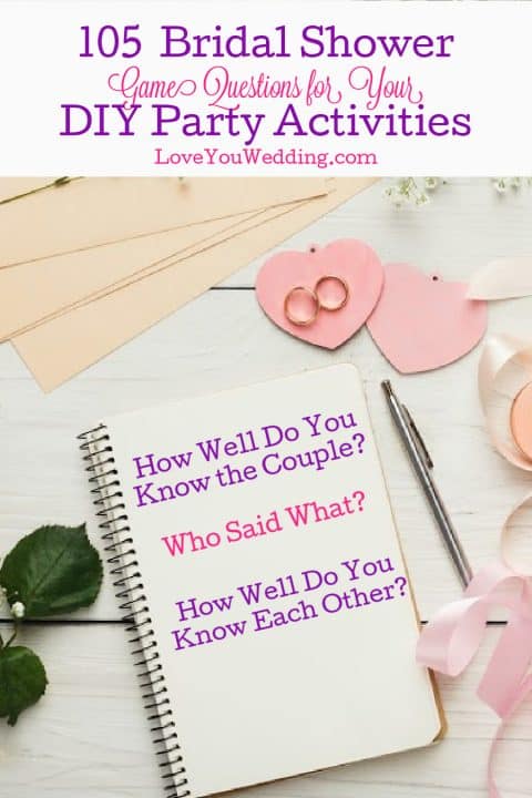 100+ Bridal Shower Game Questions ( FREE Printables)