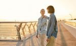 woman talking to her partner about mental health