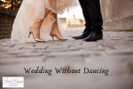 photo of bride and groom having a wedding without dancing