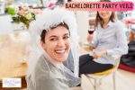 lady wearing Bachelorette Party Veil