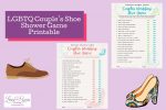 LGBTQ Couple's Shoe Shower Game Printable