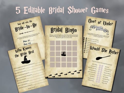 9 Best Printable Harry Potter Bridal Shower Games for 2021