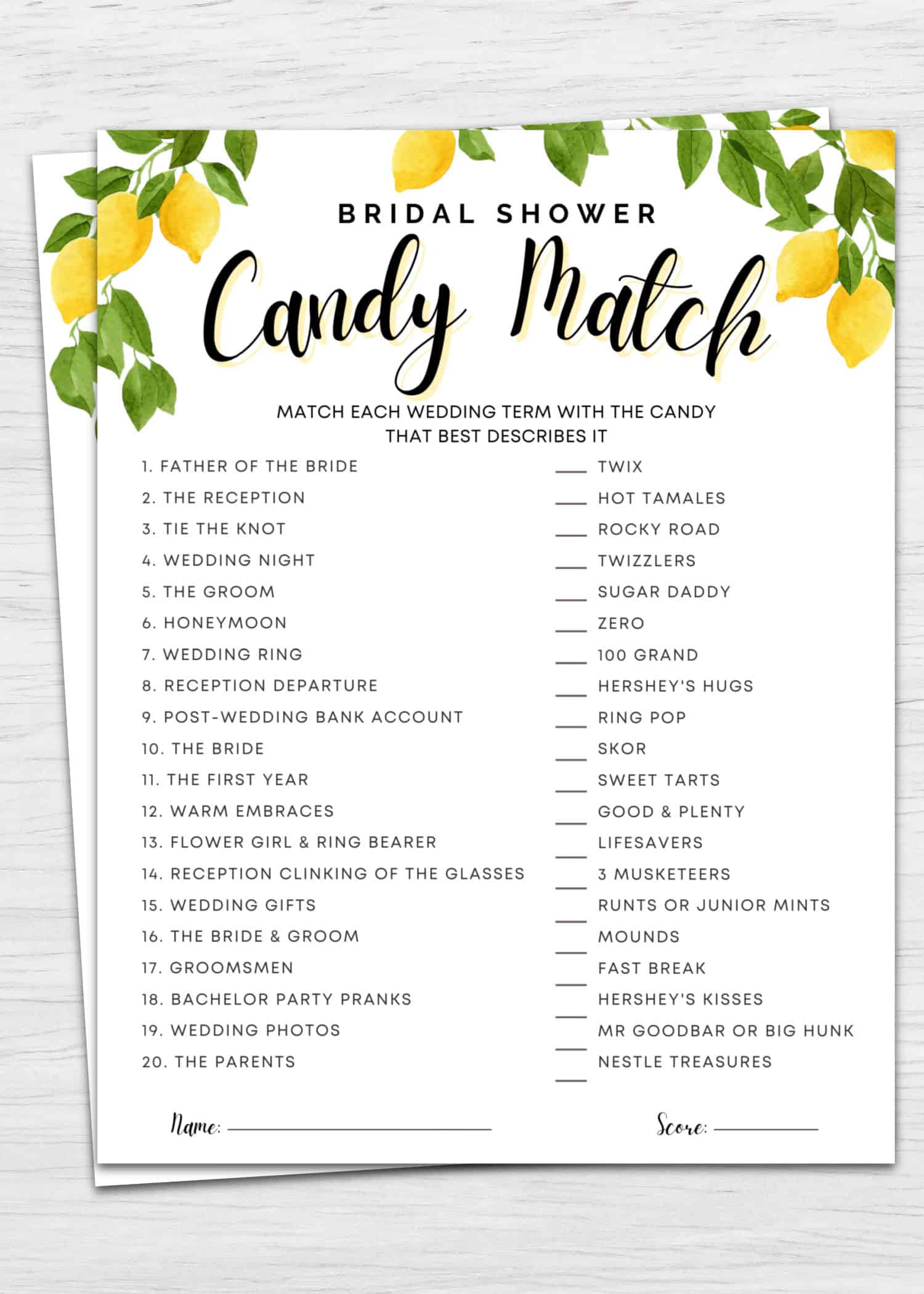 7 Lemon Theme Bridal Shower Games Your Guests Will Love
