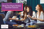 group of ladies playing tea party bridal shower games