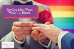 Gay wedding gay men wearing wedding rings