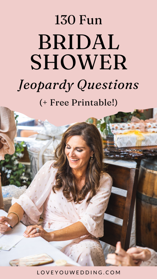 130 Bridal Shower Jeopardy Questions (Free Printable)