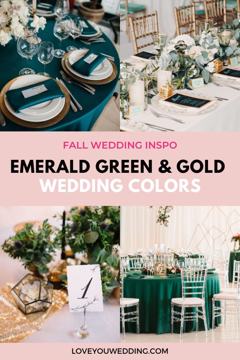 Emerald Green And Gold Wedding Inspiration