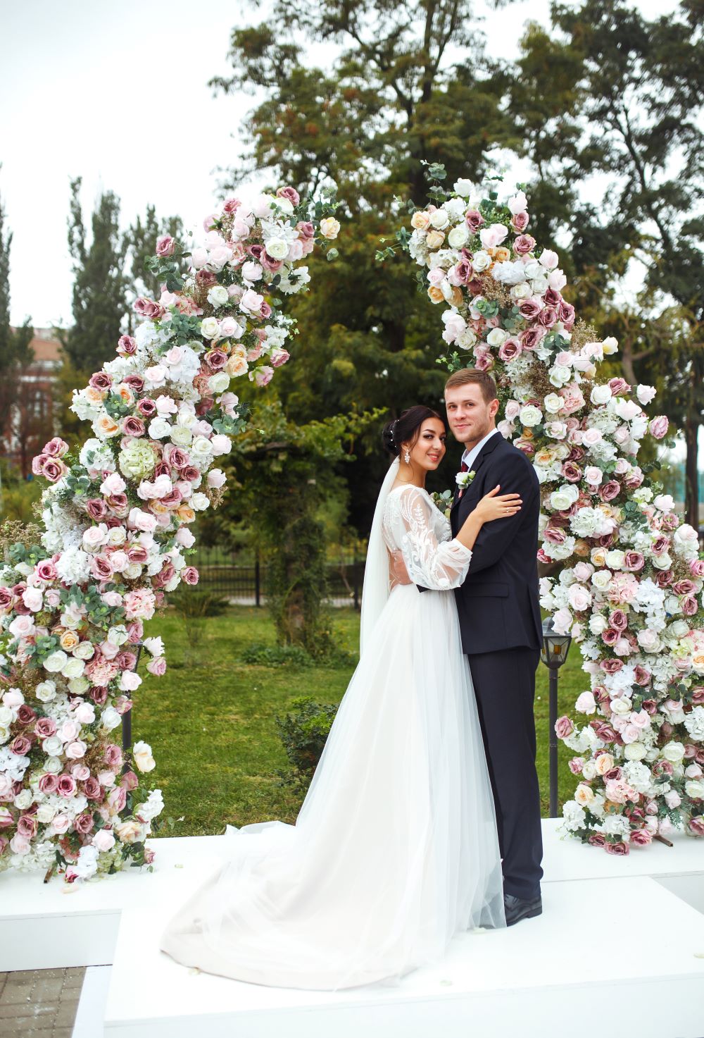 Wedding Arch Flower Arrangements