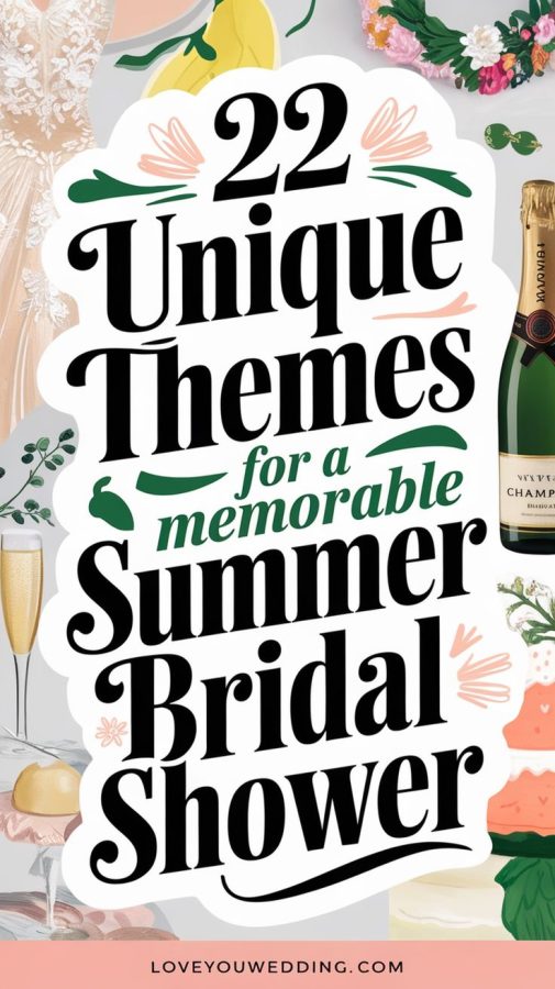 22 Stunning Summer Bridal Shower Themes to Celebrate Love