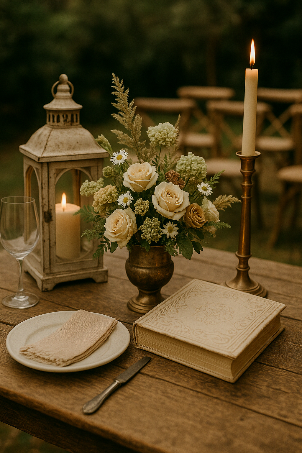 She Pulled Off the Dreamiest Vintage Rustic Wedding - You'll Want to Steal These Decor Ideas