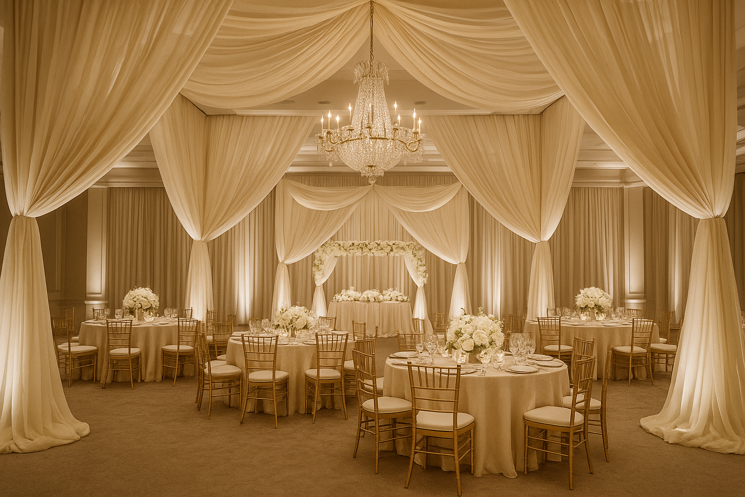 How to Make Your Indoor Wedding Feel Like a Luxe Ballroom Affair